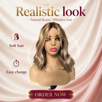 Perruque Lace Front HD 13*4 en Cheveux Humains, avec Mèches, Cheveux Vierges Européens, Cuticules Douces, Couleur Blonde, Ondulation Body Wave, Double Tirage