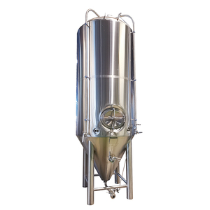 TIANTAI 3500L Fermenteur de bière conique Manway à double paroi en acier inoxydable Glycol à double paroi Fournisseurs Équipement de <span class=keywords><strong>brasserie</strong></span> - Product Image 1