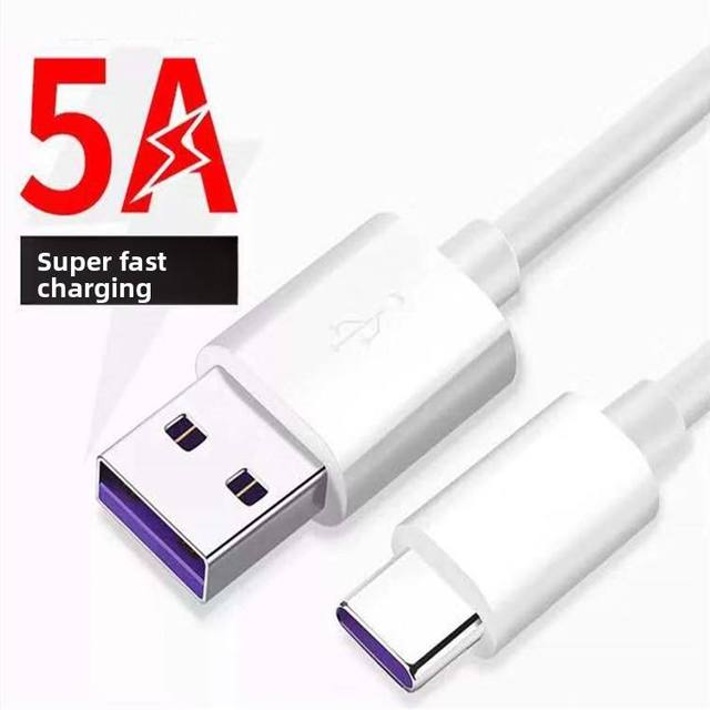 TYPE-C Super Fast Charging Data Cable with Data Transfer for Android TPC Phones 5A Flash Charging PVC