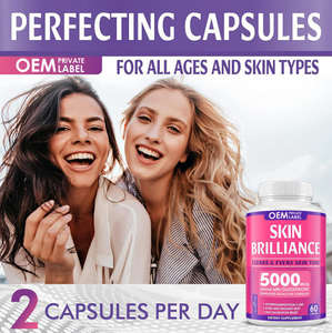 Venta caliente L-glutatión piel blanqueamiento colágeno cápsulas de cápsulas blandas para mujeres adultas - Product Image 4