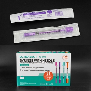 <span class=keywords><strong>Jeringa</strong></span> de <span class=keywords><strong>Insulina</strong></span> Desechable y Estéril <span class=keywords><strong>U100</strong></span> de 0.5/1 ml, con Aguja de 31G 8mm 5/16'', Varios Colores, Disponible en Almacén Nacional, Lista para Enviar - Product Image 4