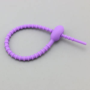 215mm kabel gantungan kunci lembut merenggang DIY tas mainan boneka mewah liontin tali silikon Multi guna pengikat kabel fleksibel - Product Image 6