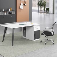 Table de personnel en bois moderne et simple de luxe léger Double/4 2 superviseur armoire haute bureau de comptabilité meubles de salle financière bureau