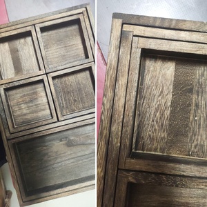 Plateaux de service en bois rustiques, repose-pieds en bois, pour Table basse, <span class=keywords><strong>canapé</strong></span> et <span class=keywords><strong>canapé</strong></span>, mangeoires - Product Image 4