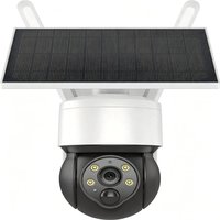 Cámara PTZ Solar 4G 2026, Cámara de Seguridad Inalámbrica para Exteriores de 4MP, Giro e Inclinación de 350°, Detección de Movimiento PIR, Visión Nocturna IP66