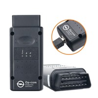 OPCOM V1.99 Lecteur de code Opel avec puce PIC18F458, outil de diagnostic avec interface USB OBD2 12-24V Noir/Vert