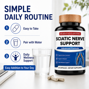 Cápsulas de Apoyo para el Nervio Ciático, Suplemento para la Salud del Nervio, Fórmula para el Bienestar Neuromuscular, Marca Privada OEM, Certificado Halal 100% - Product Image 6