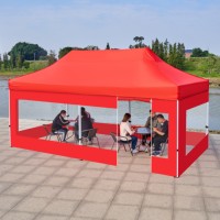 Carpa Publicitaria Plegable Oxford para Exteriores con Ventanas, Impermeable y Portátil para Eventos, Exhibiciones y Ferias
