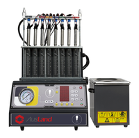 Limpiador de Inyectores de Combustible Ultrasónico AusLand P8 LITE, Máquina de Limpieza para 8 Cilindros, Probador de Inyectores de Gasolina