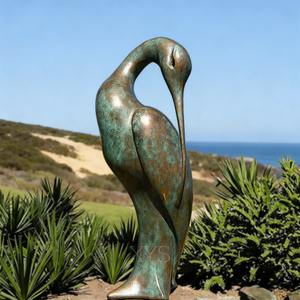 Escultura de Arte Metálico, Gran Estatua de Bronce de Estilo Antiguo de un Pájaro, Bestia e Inmortal. Escultura de Bronce - Product Image 6