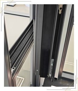 Ventana Abatible Horizontal de Aleación de Aluminio Deioux Broken Bridge, Insonorizada, para Exterior, Cocina, Balcón, Sellada, Estilo Posmoderno - Product Image 4