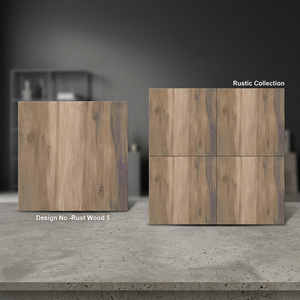 Carreaux de sol en porcelaine émaillée numérique aspect lattes de bois 400x400mm, robustes pour extérieur, pour parkings et zones de stationnement - Product Image 2