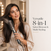 Sèche-cheveux professionnel 18-en-1 multi-styler 1600W 110K RPM BLDC avec brosse soufflante, boucleur automatique et diffuseur OEM