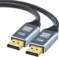Câble DP vers displayport 2.1 16k60hz 8k120hz 80gbps dp 2.0 câble de port d'affichage