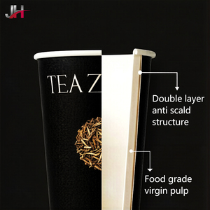 Bicchieri di Carta Personalizzati con Logo Stampato 290ml-650ml, Tazze a Doppia Parete Usa e Getta per Bevande Calde - Product Image 5