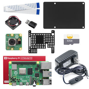 DALUMAK <span class=keywords><strong>Raspberry</strong></span> <span class=keywords><strong>Pi</strong></span> 4 papan pengembangan, dengan kamera IMX 708 kipas kartu SD cangkang paduan aluminium USB antarmuka catu daya - Product Image 1