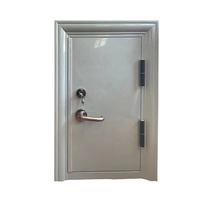 Puerta Cortafuego de Acero Personalizada de Fábrica, Puerta Batiente de Acero de Seguridad Resistente al Fuego para Ingeniería de Edificios Comerciales