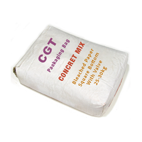 Sac en papier kraft écologique et imperméable de 20kg à fond carré Sacs d'emballage en mastic pour murs Sacs à valve pp tissés robustes en plastique