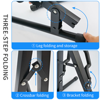 Un support de guitare compact et pliable, un support d'instrument à cordes facile à transporter, un accessoire de guitare en forme de A
