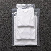 Pochette pour vêtements en polyéthylène recyclé mat, sac en plastique pour vêtements avec logo recyclable pour l'emballage de chemises en magasin
