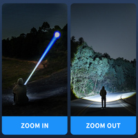 Lampe torche LED solaire rechargeable haute puissance, portable, pour le camping, la randonnée, les situations d'urgence, le travail et la recherche