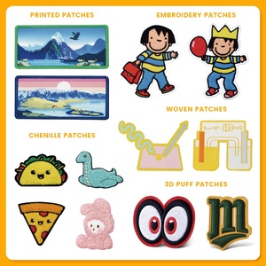 Customized 3D Embroidered Badge Heat Transfer Iron On Custom Logo Embroidery Patch For Clothes