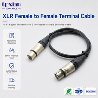Câble audio XLR personnalisé 3 broches femelle vers 5 broches femelle, câble audio Cannon 3 pôles vers 5 pôles femelle pour signal de microphone