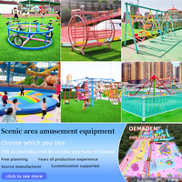 Chaise volante sans moteur, balançoire rotative pour enfants et adultes, jeu interactif pour parc d'attractions