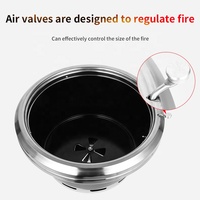 Four commercial de barbecue à charbon de bois coréen de 295mm à Double cercle anti-éclaboussures avec échappement de fumée supérieur