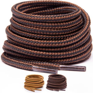 Tali Sepatu dengan Hiasan, Kuat dan Tahan Lama, Tali Sepatu Bulat untuk Sepatu Bot, Sepatu Kerja, Sneakers, Hiking, Berjalan, Keamanan - Product Image 1