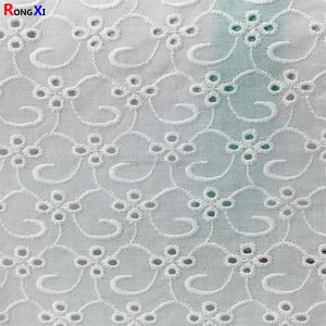 Personnalisé <span class=keywords><strong>Pas</strong></span> <span class=keywords><strong>Cher</strong></span> Fournisseur Doré RXF0569 Dentelle Sèche 100% Coton Voile Suisse Fleurs Broderie Dentelle Tissu pour Drap de <span class=keywords><strong>Lit</strong></span> et Robe - Product Image 2