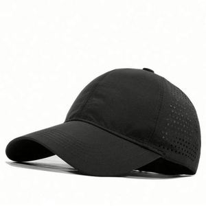 Casquette de baseball personnalisée en gros BSCI, fabriquée en usine, 6 panneaux, imperméable, avec trous laser respirants - Product Image 5