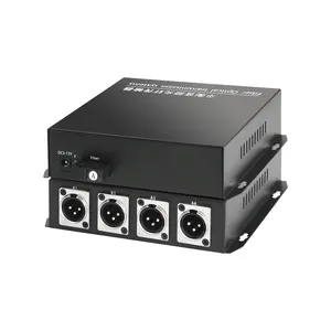 Haute Qualité 1-8 Canal XLR Équilibré Interface Audio Sur Fiber Optique Convertisseur Audio Multiplex Équilibrée Audio Convertisseur Fiber