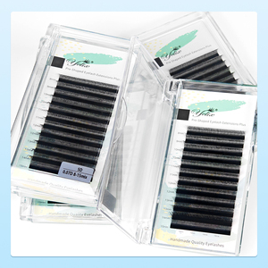 Yelix Extensiones de Pestañas 5D 0.07 Estrechas Mixtas C D 8-15mm, Bandejas de Pestañas Rusas en Abanico, Forma de W Más Pequeña, Espaciado Más Corto, Naturales - Product Image 5