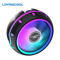 Refroidisseur de processeur LOVINGCOOL LC-65 RGB avec roulement hydraulique, ventilateur silencieux, refroidisseur d'air arc-en-ciel pour Intel LGA 115X 1200 1700 AMD AM4 AM5