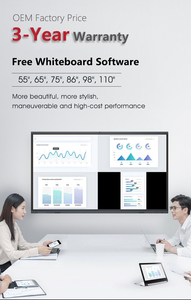 Wholesale 75 Inch Touch Screen LCD Display Flat Digital Smart White Interactive Board Panel OEM Supplier - Product Image 4
