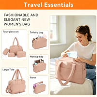 Sac fourre-tout matelassé personnalisé pour femme, grande capacité, élégant, pour le quotidien, sac à bandoulière de voyage
