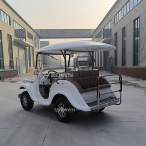 Vehículos Turísticos Eléctricos Clásicos Antiguos, Autos Vintage para Turismo y Parques de Atracciones, con Autobús de Estilo Retro - Product Image 3