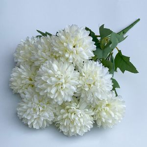 Fournisseur de fleurs artificielles, bouquet de fleurs pompon, arrangement floral pour mariage - Product Image 4