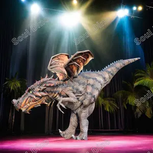 侏罗纪公园世界无腿霸王龙恐龙服装逼真轻便行走恐龙表演服待售