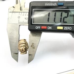 Commercio all'ingrosso logo personalizzato in acciaio inox oro argento del braccialetto che trovano spacer testa di buddha perline per monili che fanno - Product Image 5