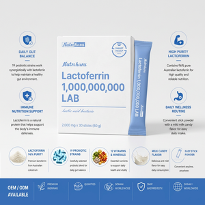 Lactoferrine haute puissance 96% : Complément Probiotique pour la Santé Immunitaire et Intestinale – Marque Privée OEM/ODM Fabriqué en Corée – Vitamine Bien-être - Product Image 1