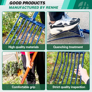 Trung Quốc Nhà sản xuất công cụ ngoài trời nông nghiệp đào ngã ba vườn ngã ba đầu với tay cầm bằng gỗ - Product Image 3