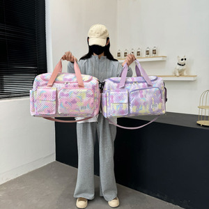 Bolsa de Cosméticos Personalizada con Logotipo, Material Oxford, Diseño Acolchado Multicolor, Ligera, con Cierre, para Viaje, para Mujer - Product Image 5