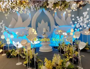 Fabrika toplu düğün dekorasyon Led ışıkları için çiçek fon kelebek kanatları melek kanatları lamba parti dekorasyon