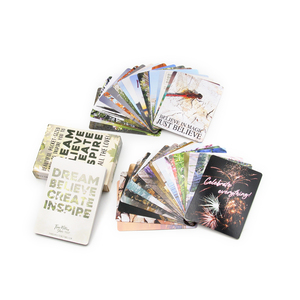 Tarjetas <span class=keywords><strong>de</strong></span> Tarot Personalizadas con Impresión a Medida, Papel <span class=keywords><strong>de</strong></span> Arte <span class=keywords><strong>de</strong></span> 350 g/m², con Afirmaciones Positivas, <span class=keywords><strong>para</strong></span> Autodescubrimiento y Lectura <span class=keywords><strong>de</strong></span> Oráculos - Product Image 1