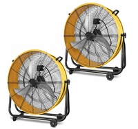 Refroidisseur d'air conditionné 24 pouces, pour entrepôt agricole, ventilateur en métal robuste, d'inclinaison de l'air, pour la Circulation de l'air