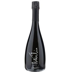 Vin mousseux Brut italien Contini 750 ml 100% Vernaccia Contient des sulfites Parfait pour les entrées de fruits de mer 6 bouteilles par lot - Product Image 1