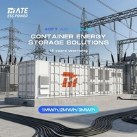 Sistema de Almacenamiento de Energía (SAE) Todo en Uno MATE de 1MWh-3MWh, Batería de Iones de Litio Fuera de la Red, Refrigeración por Aire, Contenedor de 40 Pies, Protección IP65, Garantía de 10 Años