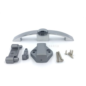 Oferta Especial: Tirador de Cierre a Presión sin Llave para Muebles de Autocaravana, RV y Cocina, de ABS y Aleación de Zinc, Acabado Níquel Satinado, Contemporáneo, Corte de 12mm - Product Image 2
